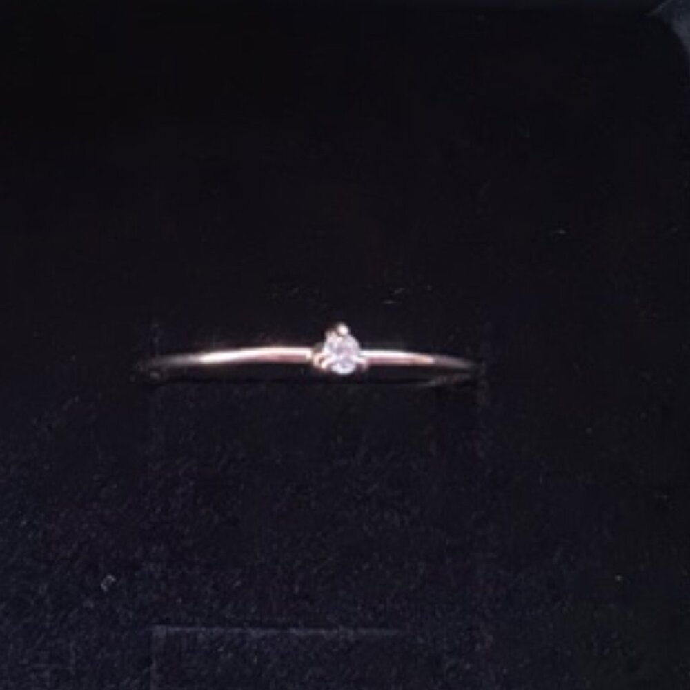 Catbird Diamond Fizz Ring Petite 14k Gold - Picture 4 of 6